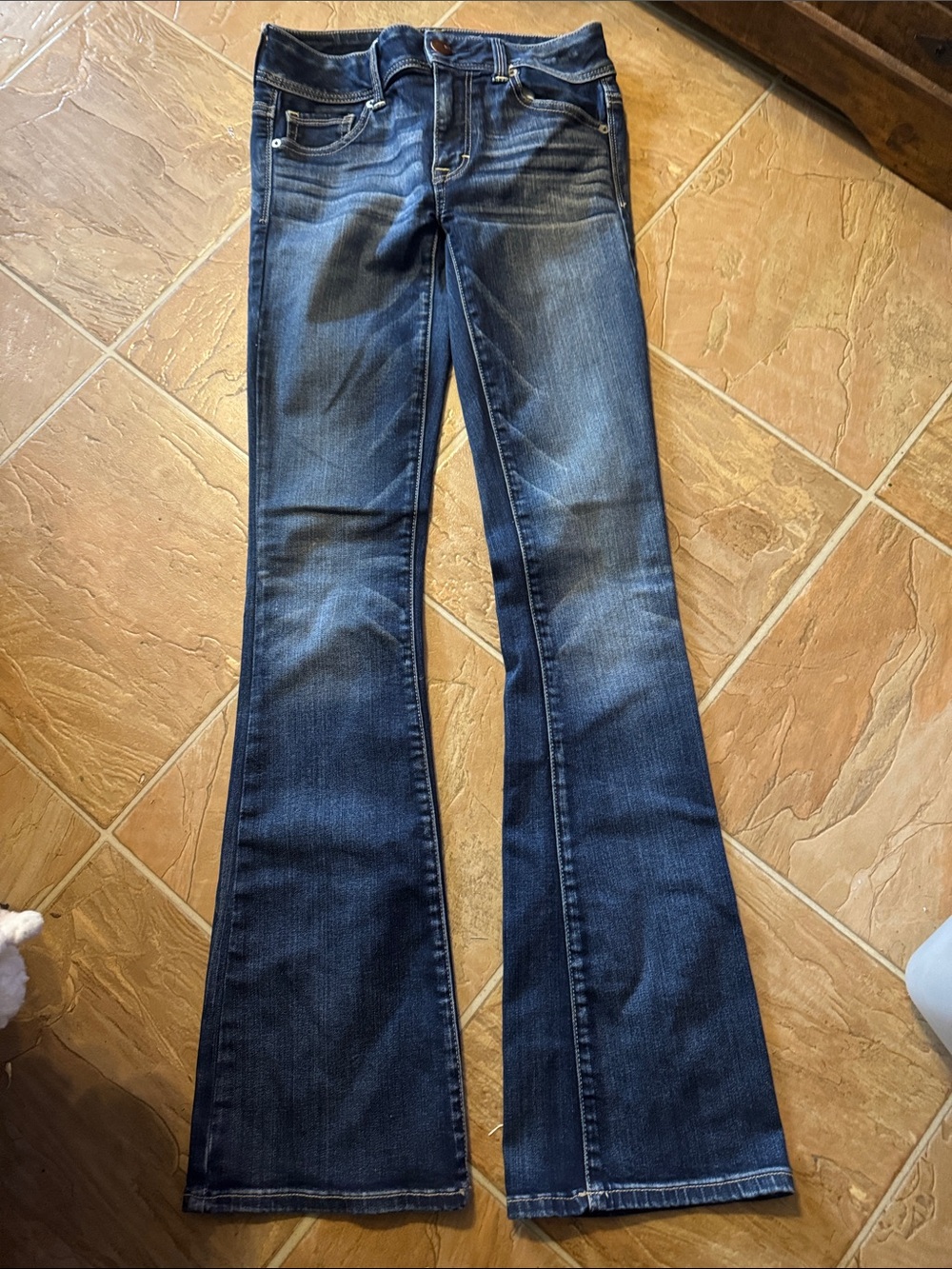 American Eagle Outfitters Dark Blue Flare Jeans
